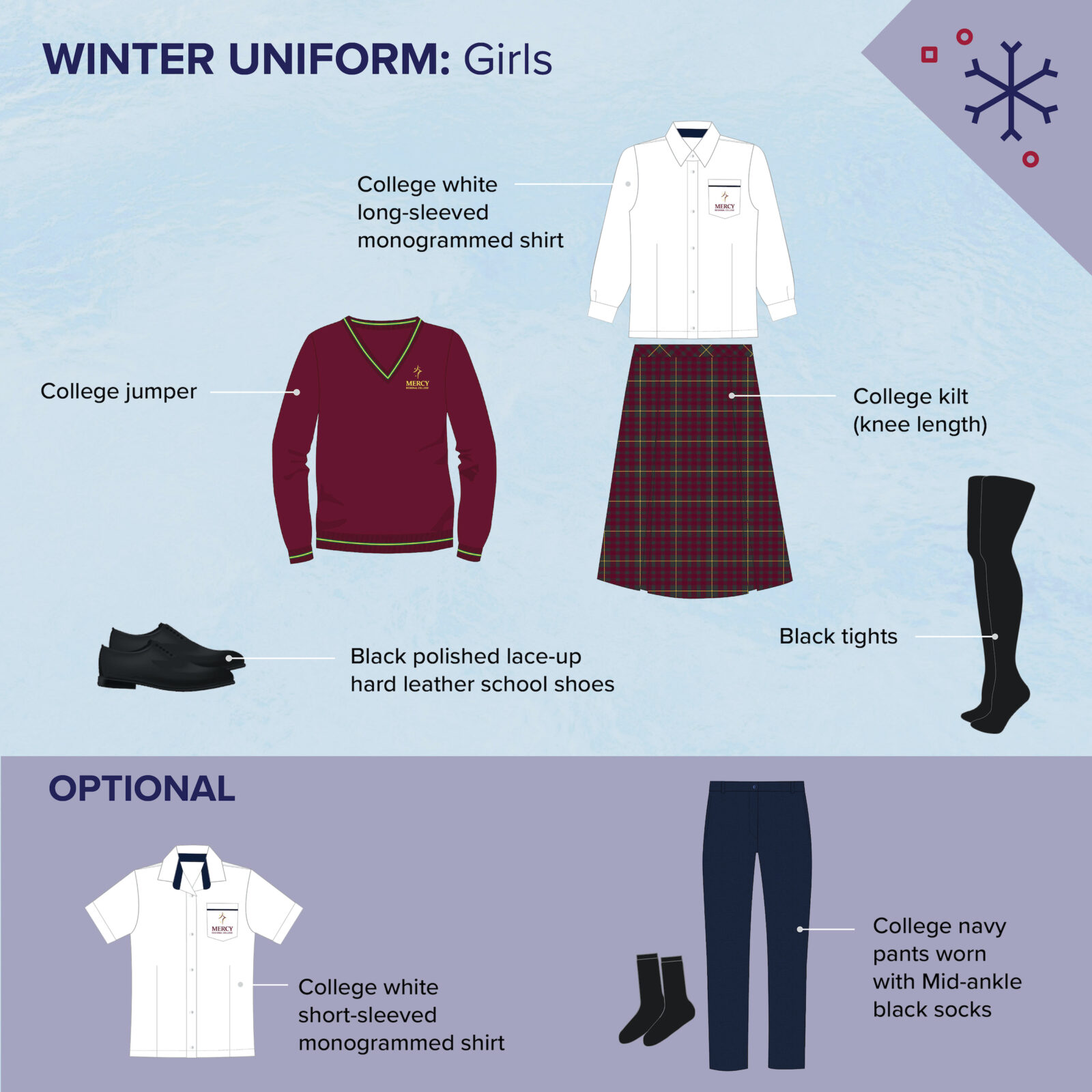 Winter Uniform - Mercy Regional College